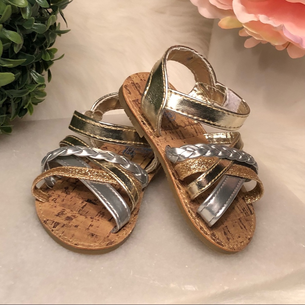 Free w/bundle! NWT Gold Baby Shoes